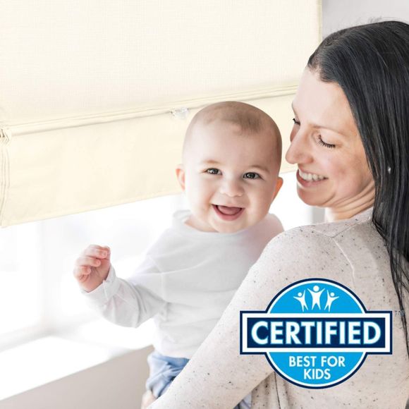 Cordless Linen Look Roman Shade Light Filtering Window Shades Ivory/Cream 27x64" - Picture 6 of 6